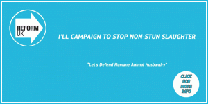 I'll campaign to stop non-stun slaughter